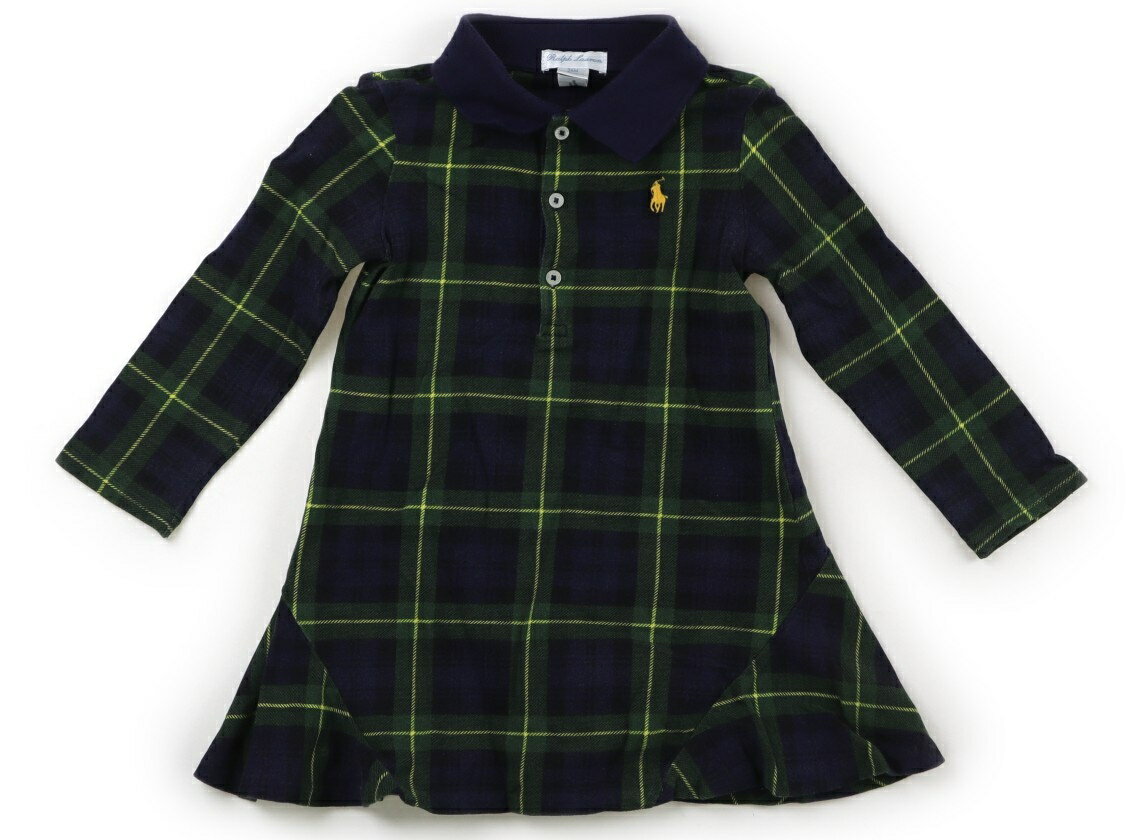 ポロラルフローレン POLO RALPH LAUREN ワンピース 90 女の子 グリーン系 子供服 ベビー服 キッズ アウトレット ユーズド 【中古】キッズ・ベビー・マタニティ