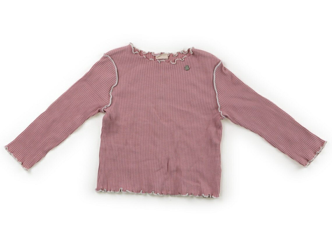 プティマイン petit main Tシャツ・カットソー 100 女の子 ピンク 子供服 ベビー服 キッズ アウトレット ユーズド 【中古】キッズ・ベビー・マタニティ