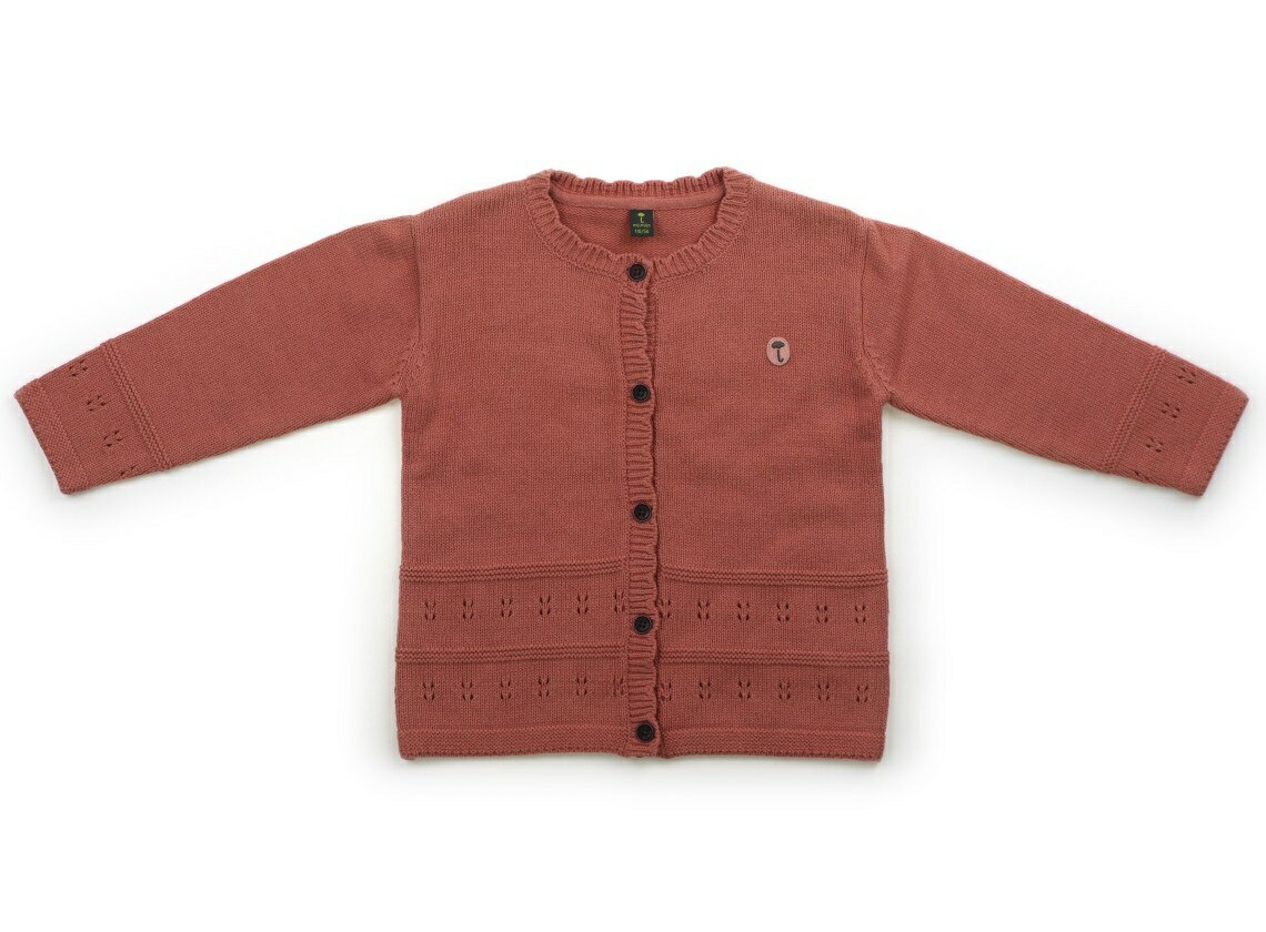 モイモルン moimoln カーディガン 110 女の子 アプリコットレッド 子供服 ベビー服 キッズ アウトレット ユーズド 【中古】キッズ・ベビー・マタニティ