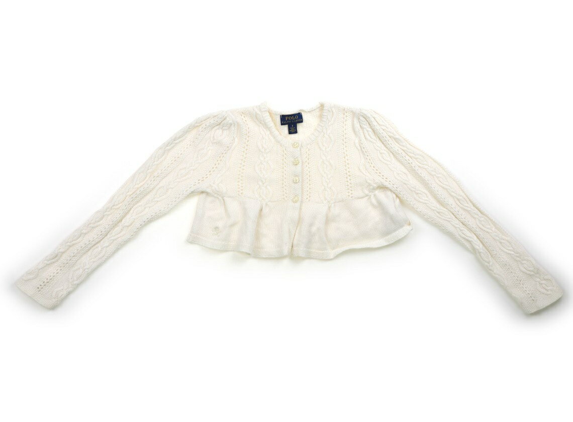 ポロラルフローレン POLO RALPH LAUREN カーディガン 120 女の子 ホワイト 子供服 ベビー服 キッズ アウトレット ユーズド 【中古】キッズ・ベビー・マタニティ
