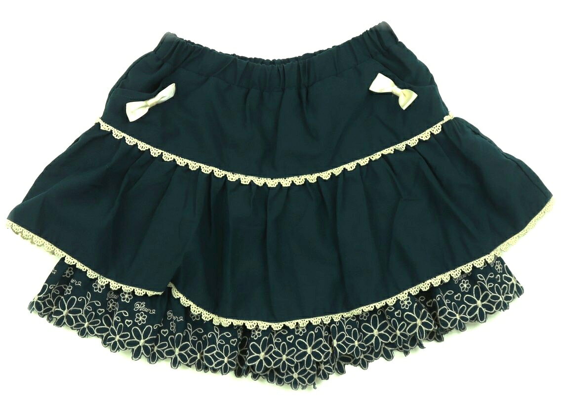Rakuten - アクシーズファムキッズ axes femme KIDS スカート 110 女の子 ダークグリーン 子供服 ベビー服 キッズ アウトレット ユーズド 【中古】キッズ・ベビー・マタニティ