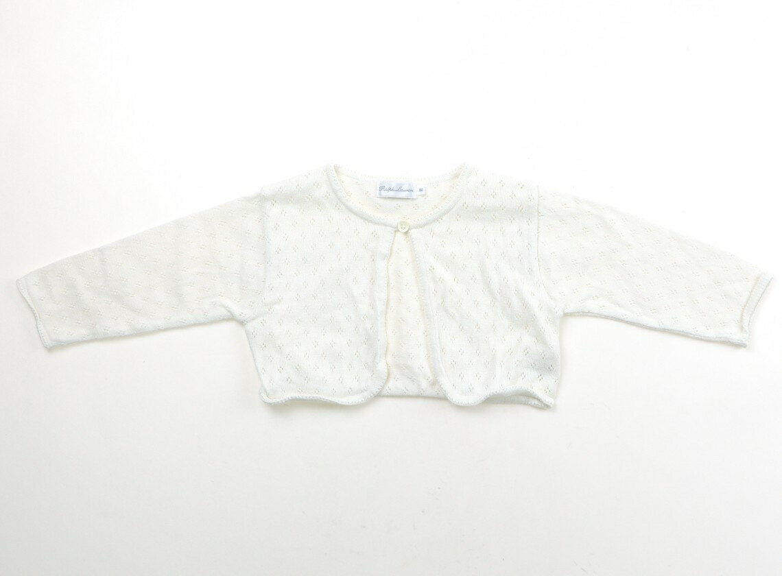 Cardigans - ラルフローレン Ralph Lauren カーディガン 80 女の子 白 子供服 ベビー服 キッズ アウトレット ユーズド 【中古】キッズ・ベビー・マタニティ