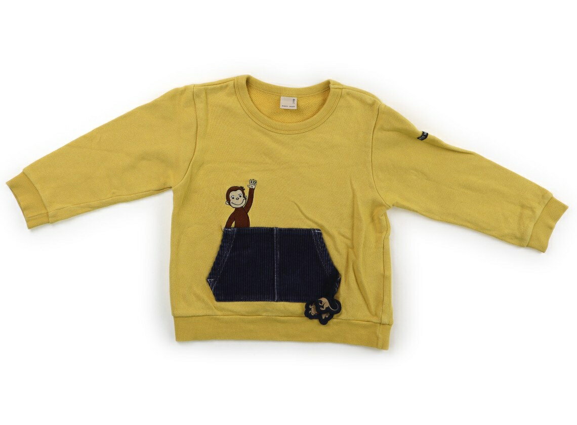 プティマイン petit main トレーナー・プルオーバー 110 男の子 マスタード、ネイビー 子供服 ベビー服..