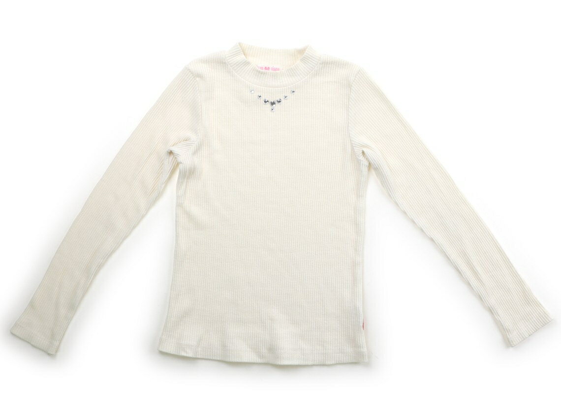 メゾピアノ mezzo piano Tシャツ・カットソー 140 女の子 ホワイト 子供服 ベビー服 キッズ アウトレット ユーズド 【中古】キッズ・ベビー・マタニティ