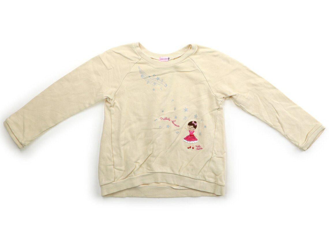 Other - ミキハウス miki HOUSE トレーナー・プルオーバー 120 女の子 ライトベージュ・シルバーラメ 子供服 ベビー服 キッズ アウトレット ユーズド 【中古】キッズ・ベビー・マタニティ