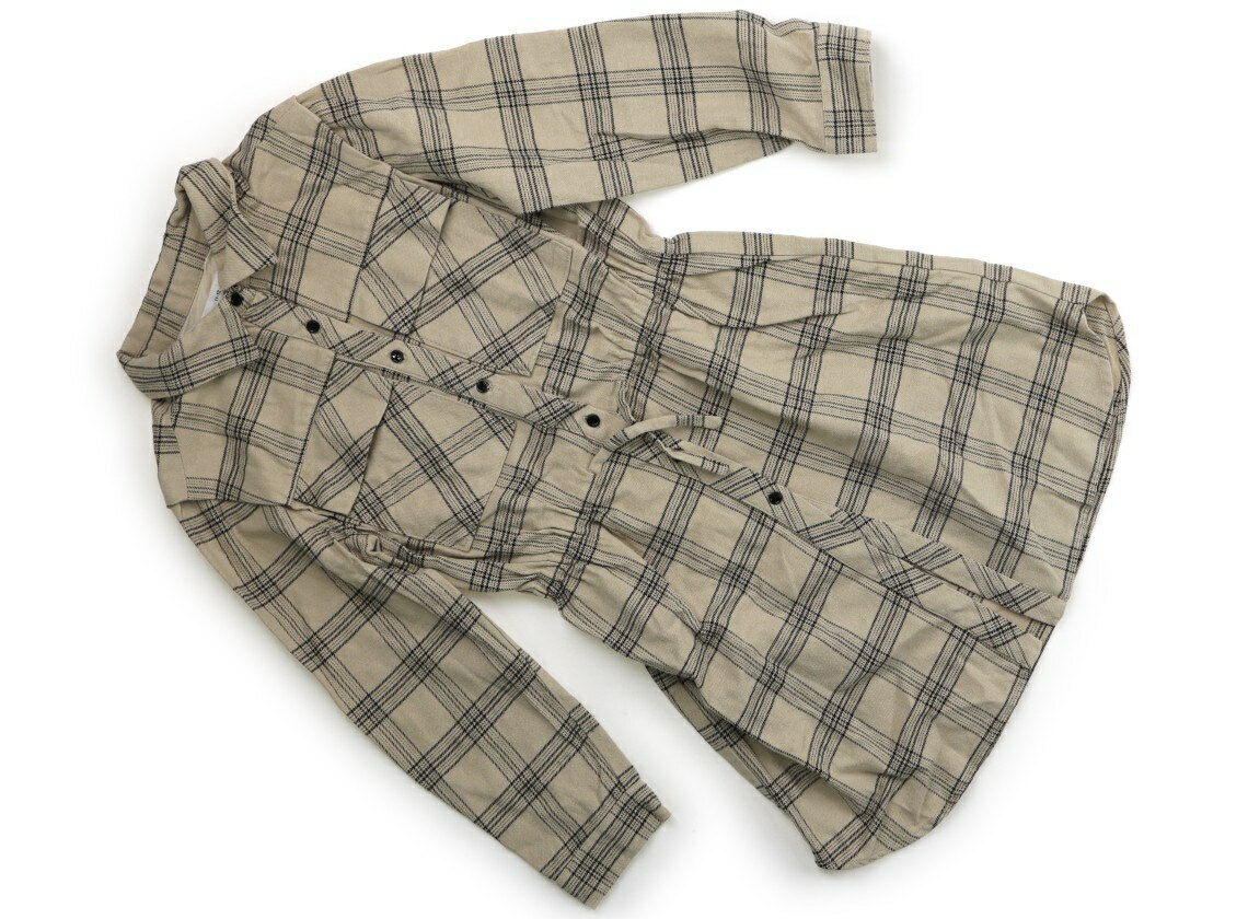 Rakuten - ザラ ZARA ワンピース 150 女の子 ベージュ・ブラック・チェック 子供服 ベビー服 キッズ アウトレット ユーズド 【中古】キッズ・ベビー・マタニティ