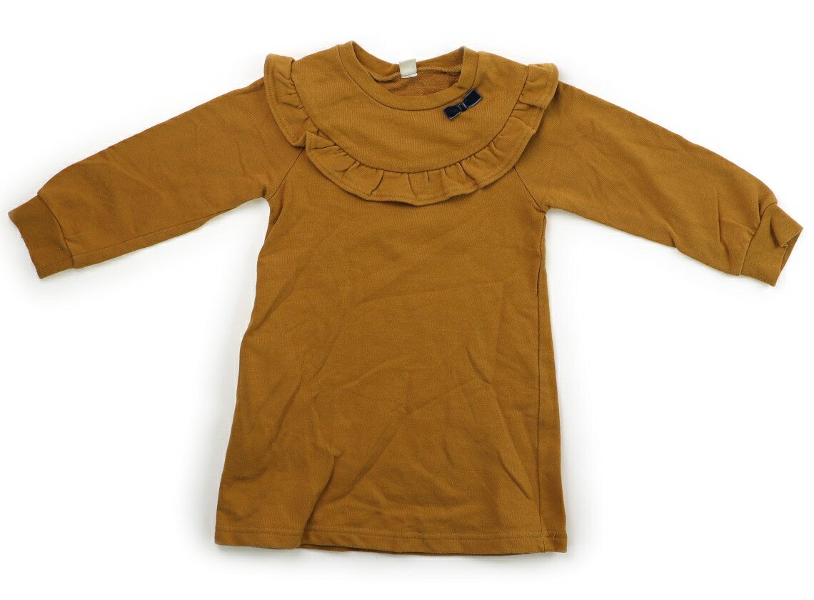 Rakuten - アプレレクール apres les cours ワンピース 100 女の子 キャメル、青リボン 子供服 ベビー服 キッズ アウトレット ユーズド 【中古】キッズ・ベビー・マタニティ