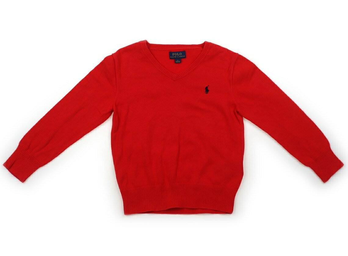 ポロラルフローレン POLO RALPH LAUREN ニット・セーター 120 男の子 レッド 子供服 ベビー服 キッズ アウトレット ユーズド 【中古】キッズ・ベビー・マタニティ