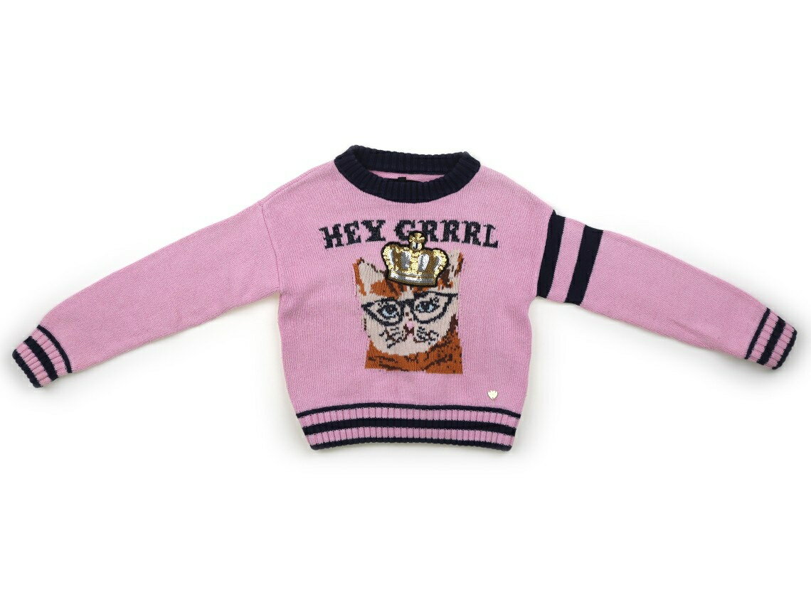 　ブランド 　JUICY COUTURE(ジューシークチュール) 　カテゴリー 　ニット・セーター 　サイズ 　110サイズ 　色 　ピンク・ネイビー・ねこ 　状態 　★★★ 　記名 　なし 　ジャンル 　Girl コットン・アクリル素材。一部スパンコール。実際のサイズ表記は、4/5。やや短めの丈感です。毛羽立ち・毛玉感があります。 ＊【状態】【サイズ】に関しての詳しい説明はこちら