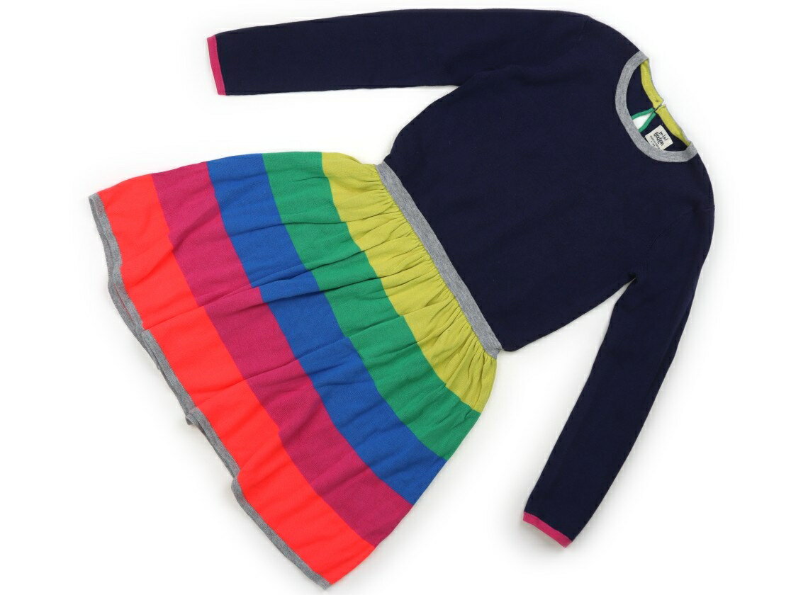 ボーデン Mini Boden ワンピース 140 女の子 ネイビー、黄色・ピンク・ブルー 子供服 ベビー服 キッズ アウトレット ユーズド 【中古】キッズ・ベビー・マタニティ