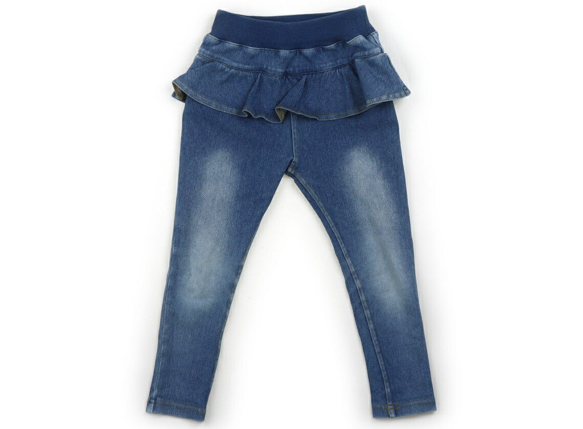 プティマイン petit main パンツ 100 女の子 ブルー 子供服 ベビー服 キッズ アウトレット ユーズド 【中古】キッズ・ベビー・マタニティ(4.0)