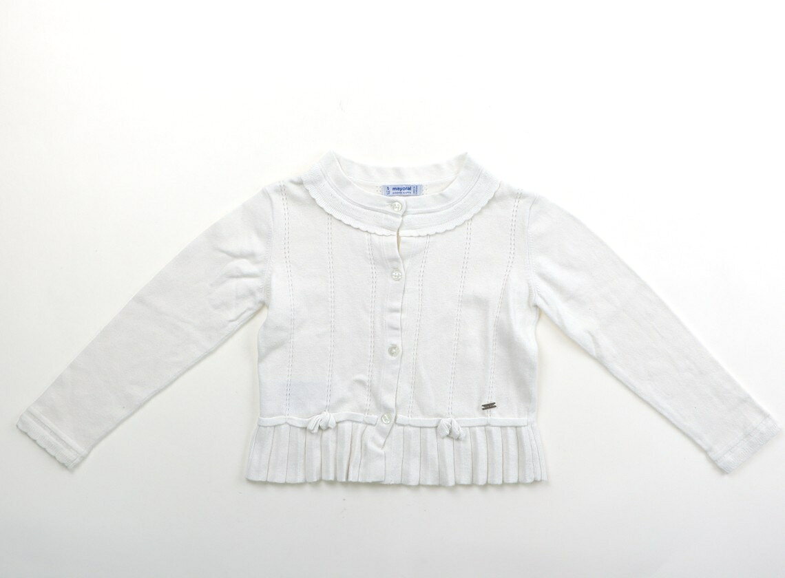 Rakuten - マヨラル Mayoral カーディガン 110 女の子 白 子供服 ベビー服 キッズ アウトレット ユーズド 【中古】キッズ・ベビー・マタニティ