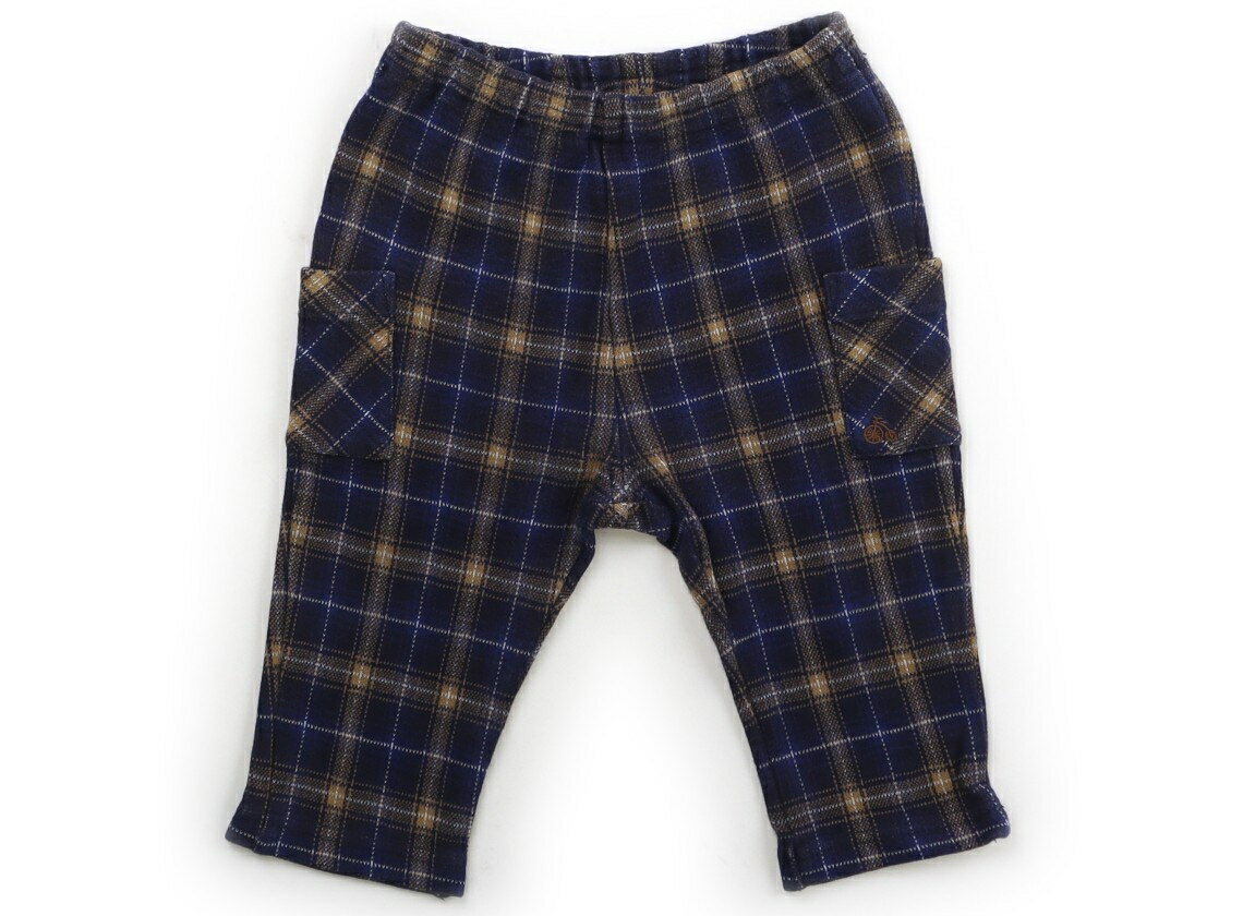 ファミリア familiar レギンス 80 男の子 青ベージュチェック 子供服 ベビー服 キッズ アウトレット ユーズド 【中古】キッズ・ベビー・マタニティ