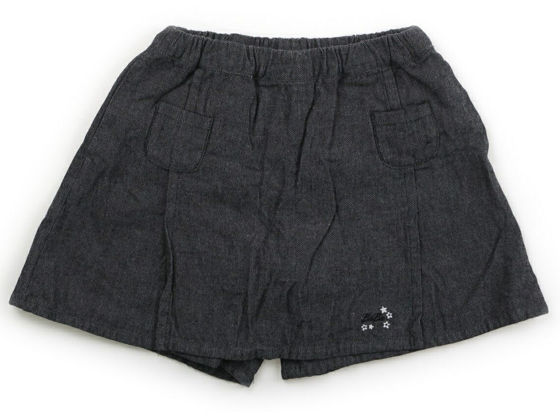 べべ BeBe キュロット 130 女の子 黒・花 子供服 ベビー服 キッズ アウトレット ユーズド 【中古】キッズ・ベビー・マタニティ