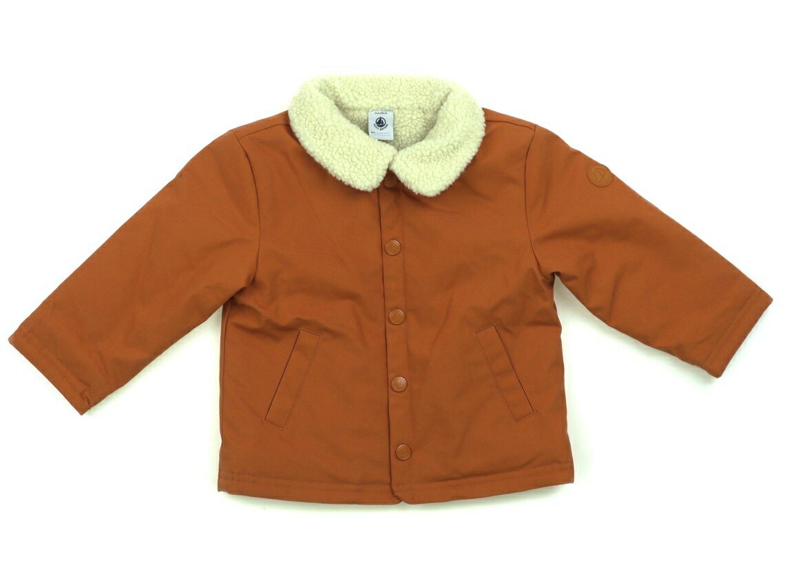 プチバトー PETIT BATEAU コート・ジャンパー 80 男の子 オレンジ 子供服 ベビー服 キッズ アウトレット ユーズド 【中古】キッズ・ベビー・マタニティ