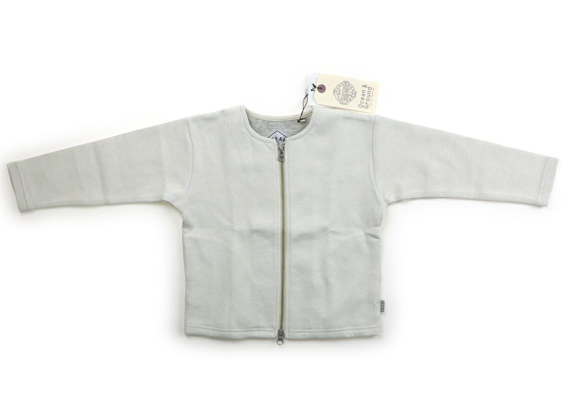 Other - オーシャンアンドグラウンド Ocean & Ground ジップアップトレーナー 110 女の子 オフホワイト 子供服 ベビー服 キッズ アウトレット ユーズド 【中古】キッズ・ベビー・マタニティ