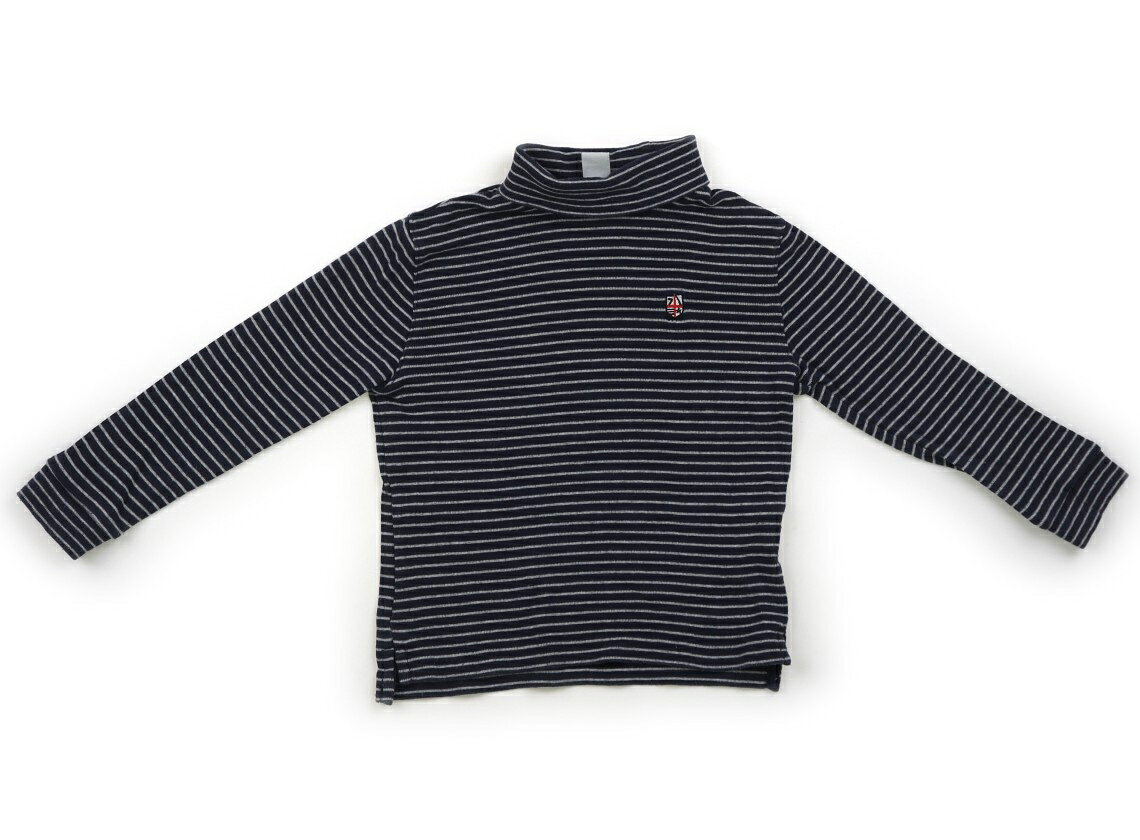 樂天商城 - シリリュス CYRILLUS Tシャツ・カットソー 90 男の子 紺・グレー・ボーダー 子供服 ベビー服 キッズ アウトレット ユーズド 【中古】キッズ・ベビー・マタニティ