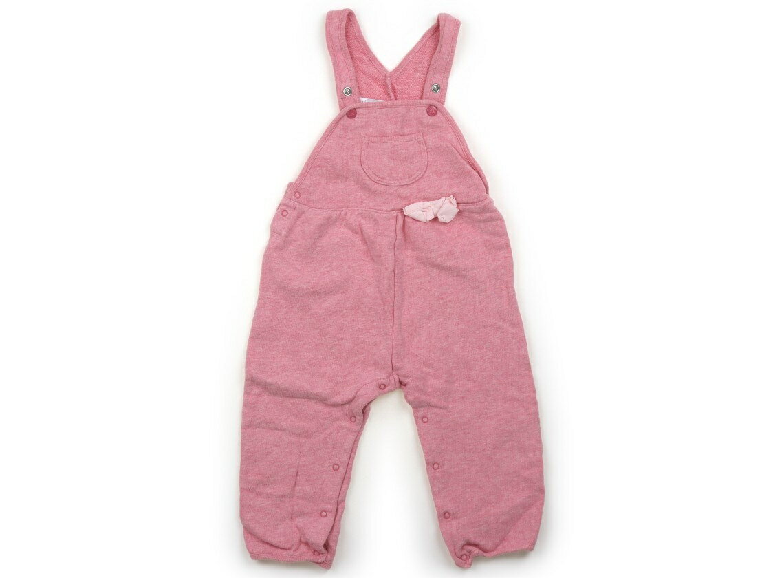 プチバトー PETIT BATEAU ベビーオーバーオール 80 女の子 ピンク 子供服 ベビー服 キッズ アウトレット ユーズド 【中古】キッズ・ベビー・マタニティ
