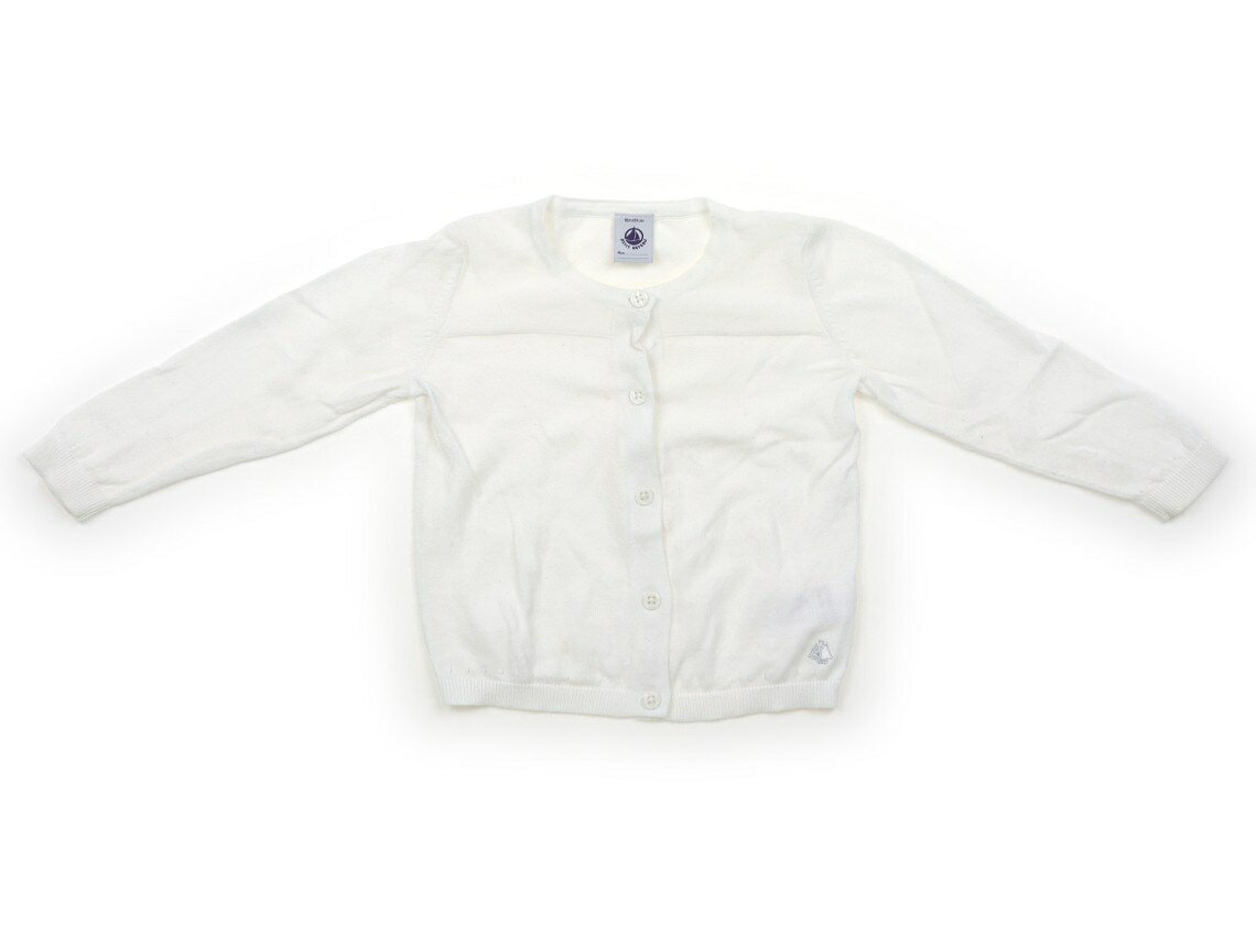 プチバトー PETIT BATEAU カーディガン 80 女の子 ホワイト 子供服 ベビー服 キッズ アウトレット ユーズド 【中古】キッズ・ベビー・マタニティ