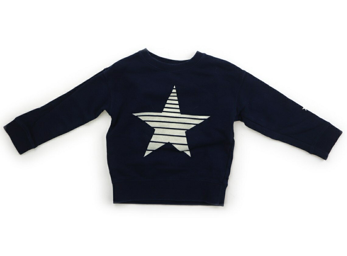 ビームス BEAMS トレーナー・プルオーバー 100 男の子 紺・プリント 子供服 ベビー服 キッズ アウトレット ユーズド 【中古】キッズ・ベビー・マタニティ