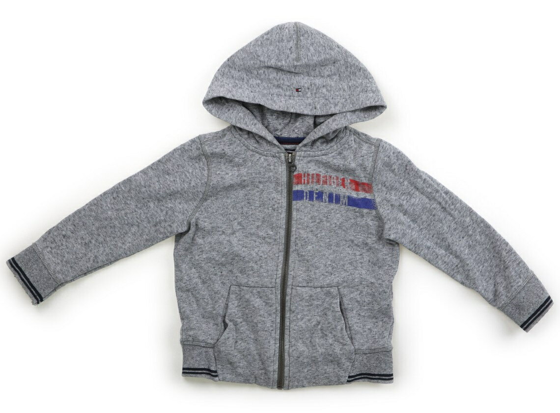 　ブランド 　Tommy Hilfiger(トミーヒルフィガー) 　カテゴリー 　パーカー 　サイズ 　100サイズ 　色 　グレー・赤青 　状態 　★★ 　記名 　なし 　ジャンル 　Boy 裏起毛。104cm表記。サイズタグがほつれています。毛玉やうっすらとした黄ばみ汚れがありますがまだお使いいただけそうです。 ＊【状態】【サイズ】に関しての詳しい説明はこちら