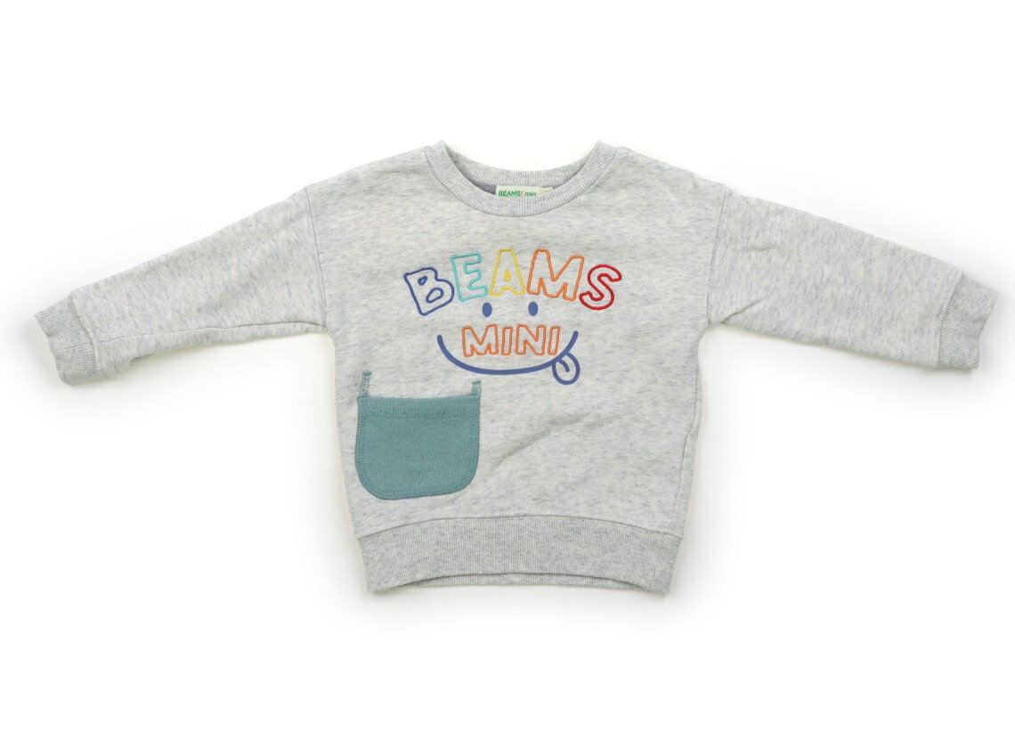 ビームス BEAMS トレーナー・プルオーバー 90 男の子 グレー 子供服 ベビー服 キッズ アウトレット ユーズド 【中古】キッズ・ベビー・マタニティ