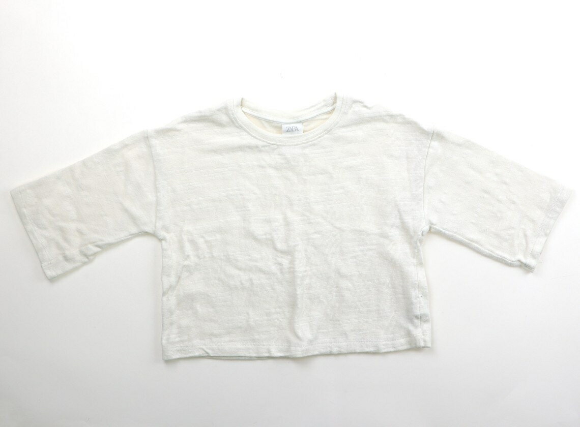 Rakuten - ザラ ZARA Tシャツ・カットソー 120 女の子 ホワイト 子供服 ベビー服 キッズ アウトレット ユーズド 【中古】キッズ・ベビー・マタニティ