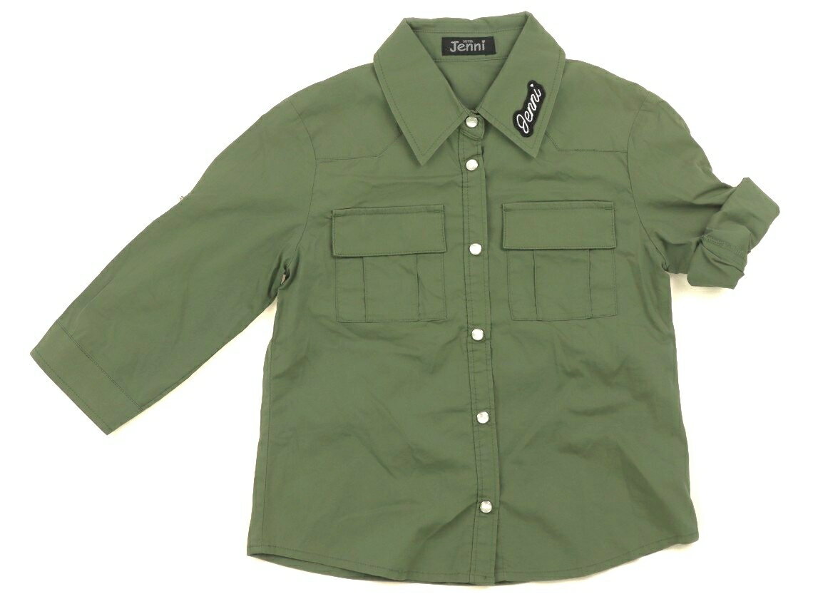 Rakuten - ジェニィ JENNI シャツ・ブラウス 120 女の子 カーキグリーン 子供服 ベビー服 キッズ アウトレット ユーズド 【中古】キッズ・ベビー・マタニティ
