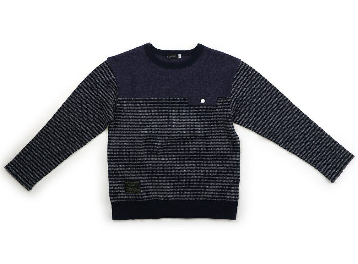 　ブランド 　BeBe(べべ) 　カテゴリー 　ニット・セーター 　サイズ 　140サイズ 　色 　ネイビー系、グレー、ボーダー柄 　状態 　★★★ 　記名 　なし 　ジャンル 　Boy 全体に毛羽立ちがあります。綿・ポリエステル素材。やや...