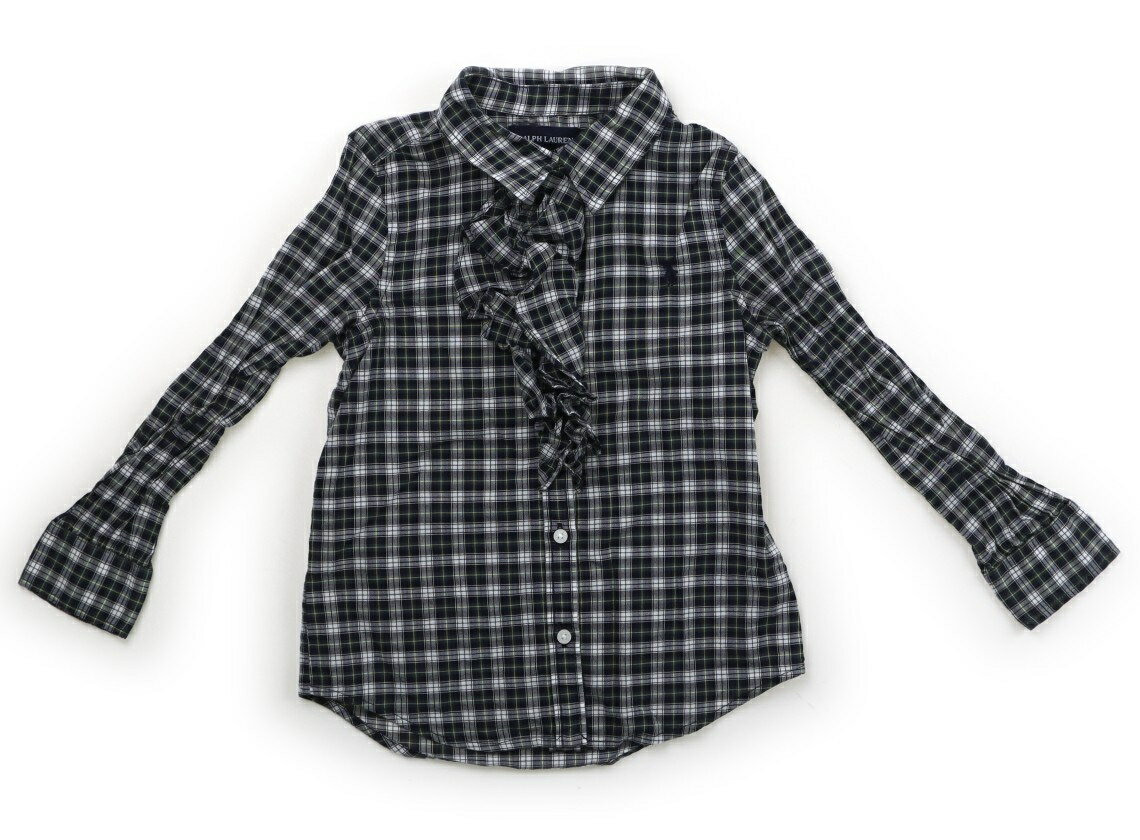 ラルフローレン Ralph Lauren シャツ・ブラウス 110 女の子 グリーン、白、黄色、チェック 子供服 ベビ..