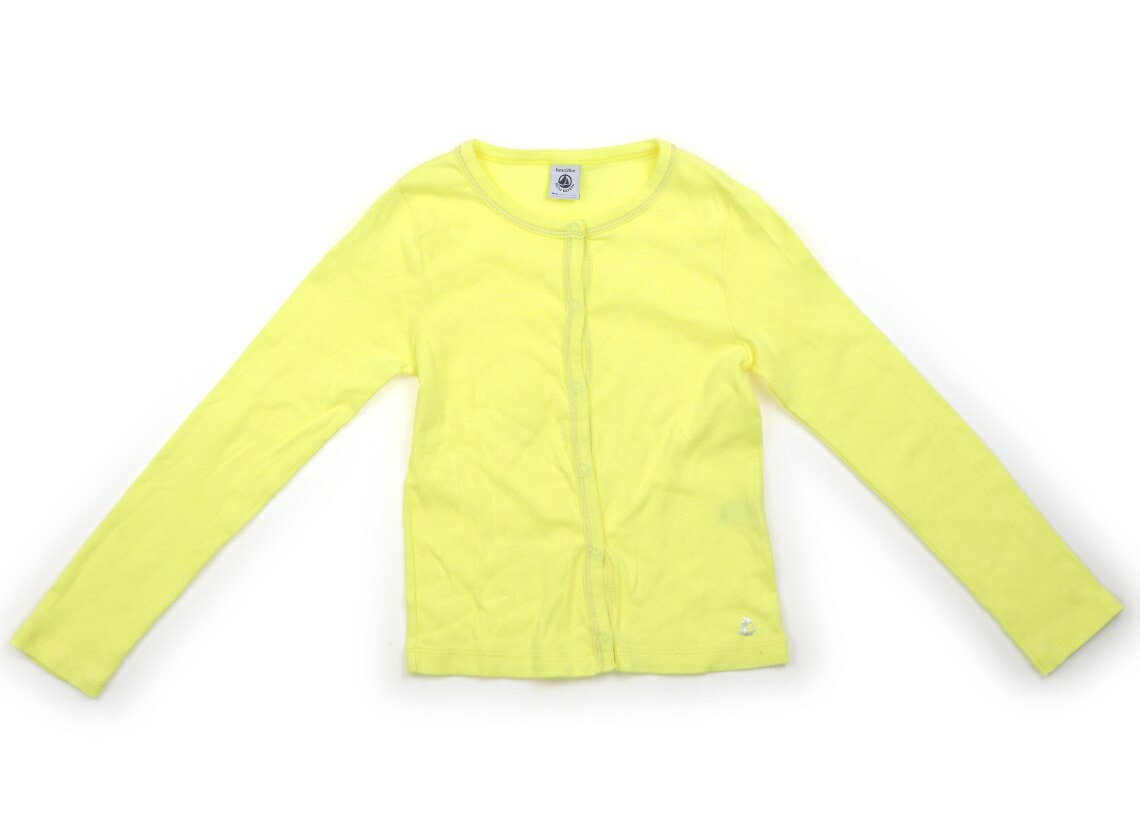 プチバトー PETIT BATEAU カーディガン 120 女の子 イエロー・シルバー 子供服 ベビー服 キッズ アウトレット ユーズド 【中古】キッズ・ベビー・マタニティ