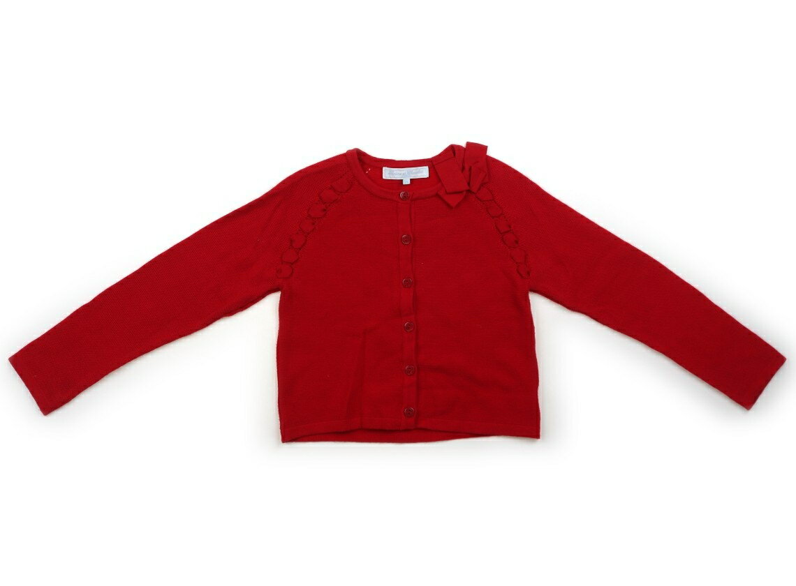 　ブランド 　Tartine et Chocolat(タルティーヌエショコラ) 　カテゴリー 　カーディガン 　サイズ 　110サイズ 　色 　レッド 　状態 　★★ 　記名 　なし 　ジャンル 　Girl SAMPLE品。ワッフル調のニットソー。右袖口に3cm程の黒いシミがあります。まだお使いいただけます。 ＊【状態】【サイズ】に関しての詳しい説明はこちら