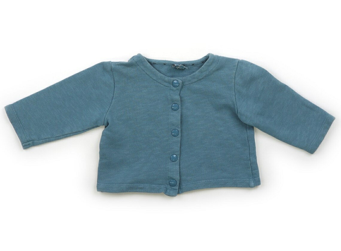 ボントン BONTON カーディガン 80 女の子 アクアブルー 子供服 ベビー服 キッズ アウトレット ユーズド..
