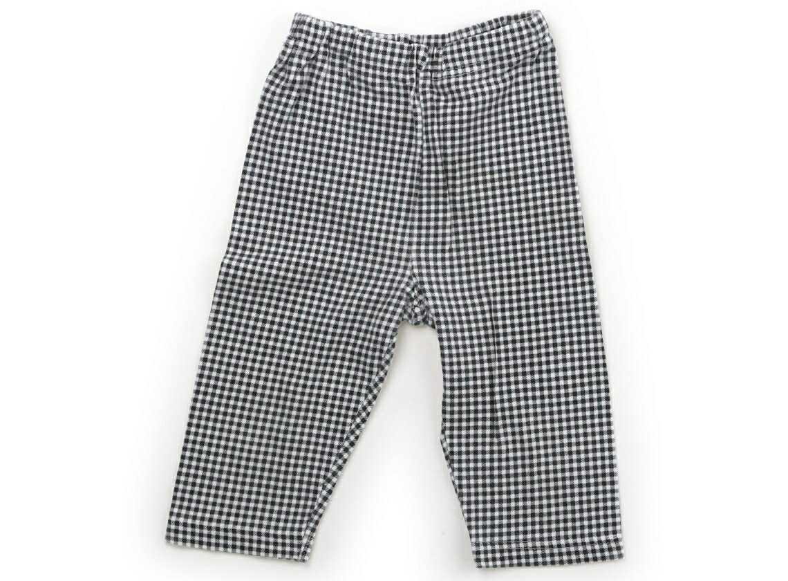 プティマイン petit main レギンス 100 女の子 黒白チェック柄 子供服 ベビー服 キッズ アウトレット ..