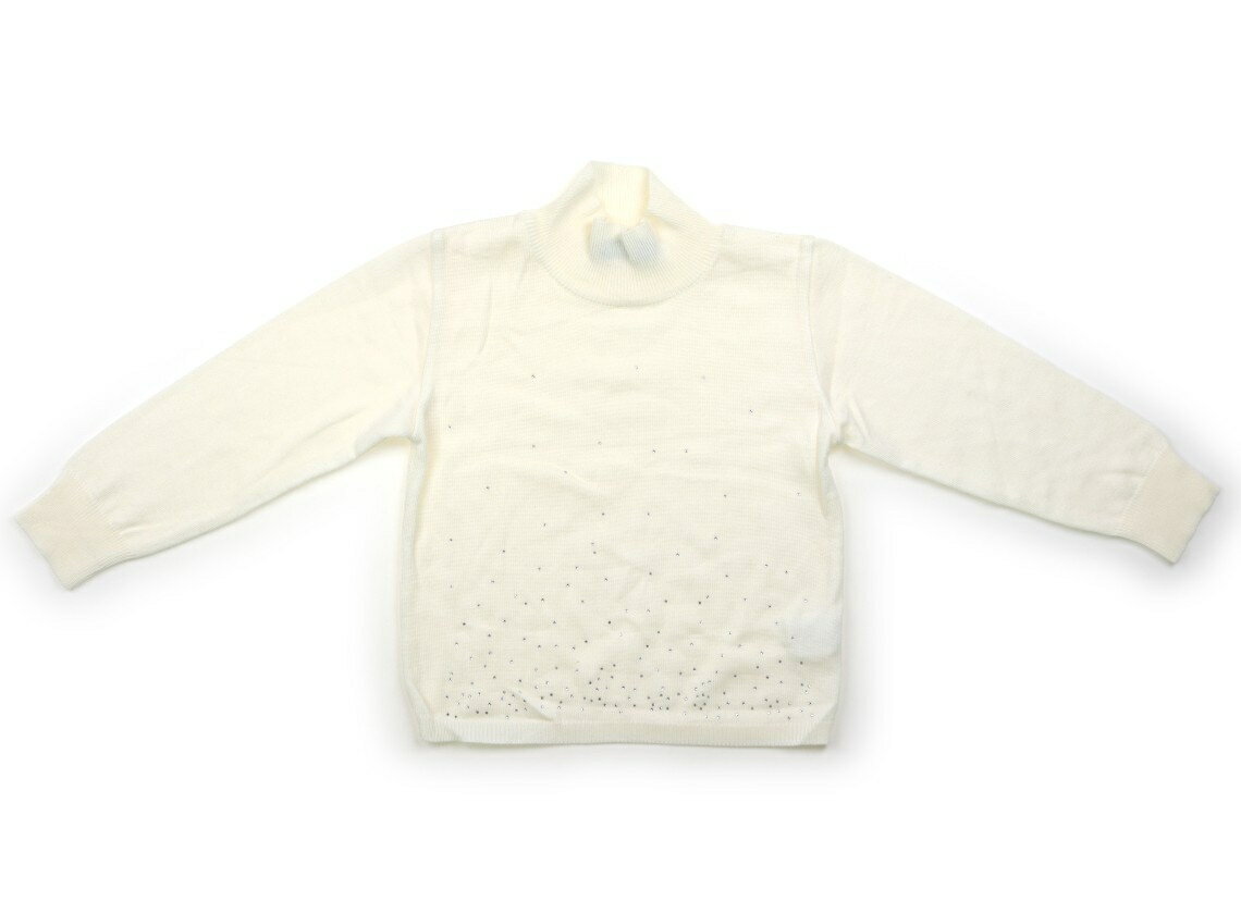 コムサフィユ COMME CA FILLE ニット・セーター 120 女の子 オフホワイト 子供服 ベビー服 キッズ アウトレット ユーズド 【中古】キッズ・ベビー・マタニティ