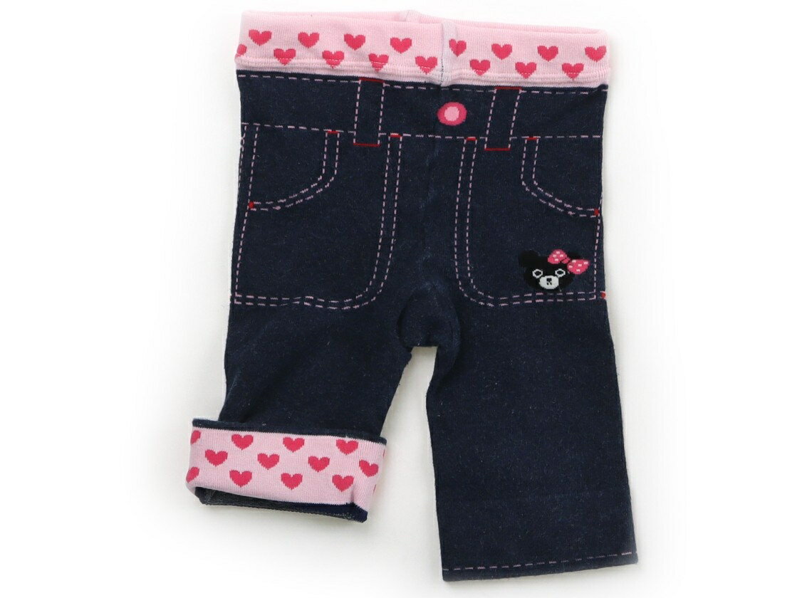 ミキハウス miki HOUSE レギンス 70 女の子 ネイビー、 クマ柄 子供服 ベビー服 キッズ アウトレット ユーズド 【中古】キッズ・ベビー・マタニティ