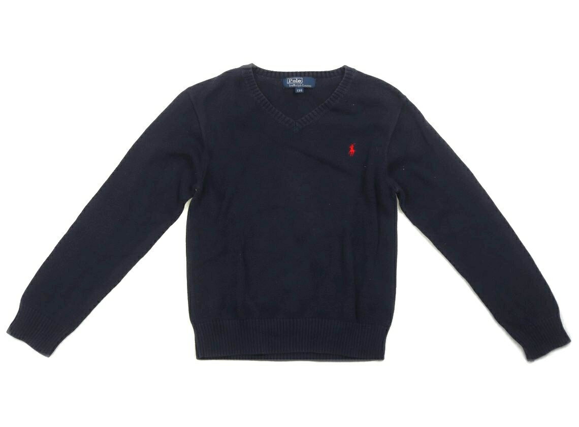 ポロラルフローレン POLO RALPH LAUREN ニット・セーター 130 女の子 ネイビー 子供服 ベビー服 キッズ アウトレット ユーズド 【中古】キッズ・ベビー・マタニティ