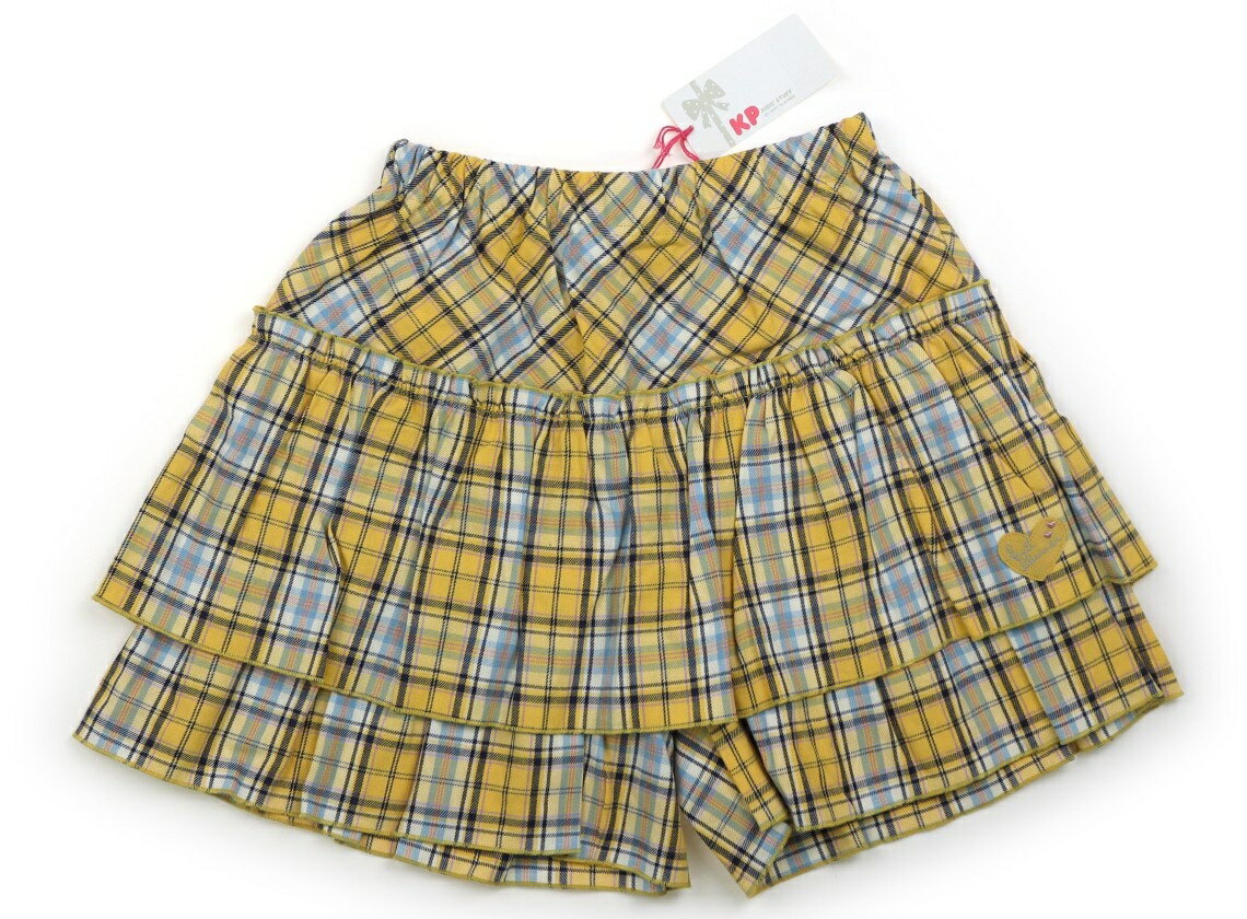 ニットプランナー（KP） Knit Planner(KP) キュロット 150 女の子 黄、水色、チェック 子供服 ベビー服..