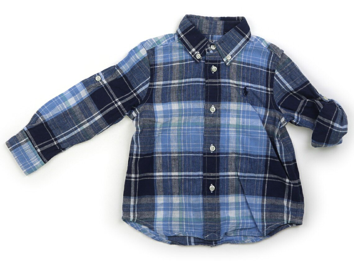 Rakuten - ラルフローレン Ralph Lauren シャツ・ブラウス 90 男の子 ブルー系チェック 子供服 ベビー服 キッズ アウトレット ユーズド 【中古】キッズ・ベビー・マタニティ
