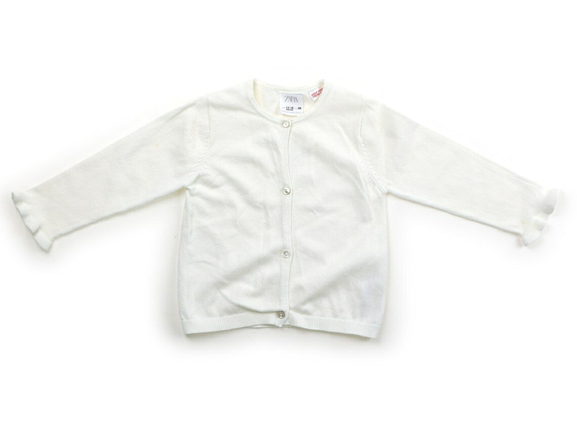 ザラ ZARA カーディガン 80 女の子 白 子供服 ベビー服 キッズ アウトレット ユーズド 【中古】キッズ・ベビー・マタニティ