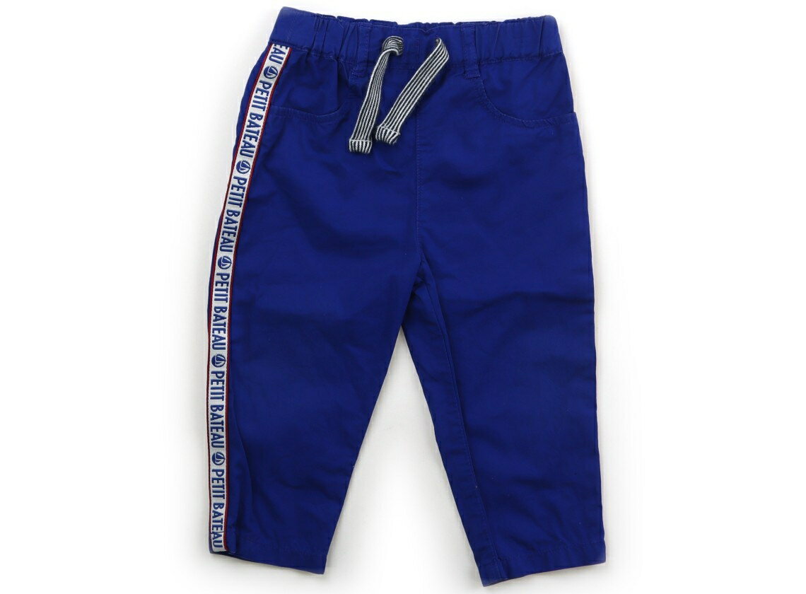 プチバトー PETIT BATEAU パンツ 80 男の子 青、白、赤 子供服 ベビー服 キッズ アウトレット ユーズド 【中古】キッズ・ベビー・マタニティ