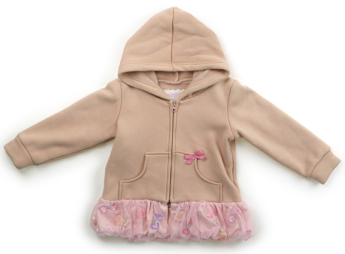 　ブランド 　panpantutu(パンパンチュチュ) 　カテゴリー 　パーカー 　サイズ 　100サイズ 　色 　ベージュ・ピンク×カラフル花柄 　状態 　★★★ 　記名 　なし 　ジャンル 　Girl 裏起毛スウェット。裾はチュール地。裾の内側に細かな毛玉がありますが、表面は特に目立つ汚れはなくまだお使い頂けそうです。 ＊【状態】【サイズ】に関しての詳しい説明はこちら