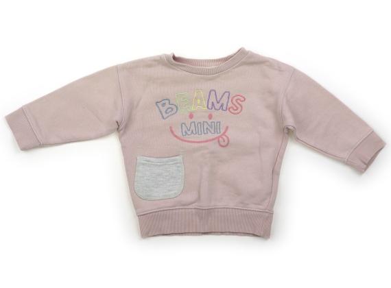 ビームス BEAMS トレーナー・プルオーバー 90 女の子 くすみピンク 子供服 ベビー服 キッズ アウトレット ユーズド 【中古】キッズ・ベビー・マタニティ