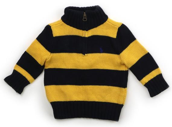 ポロラルフローレン POLO RALPH LAUREN ニット・セーター 70 男の子 ネイビー・山吹色 子供服 ベビー服 キッズ アウトレット ユーズド 【中古】キッズ・ベビー・マタニティ
