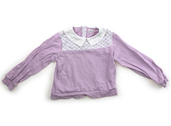 組曲 Kumikyoku トレーナー・プルオーバー 140 女の子 ラベンダーホワイト 子供服 ベビー服 キッズ アウトレット ユーズド 【中古】キッズ・ベビー・マタニティ