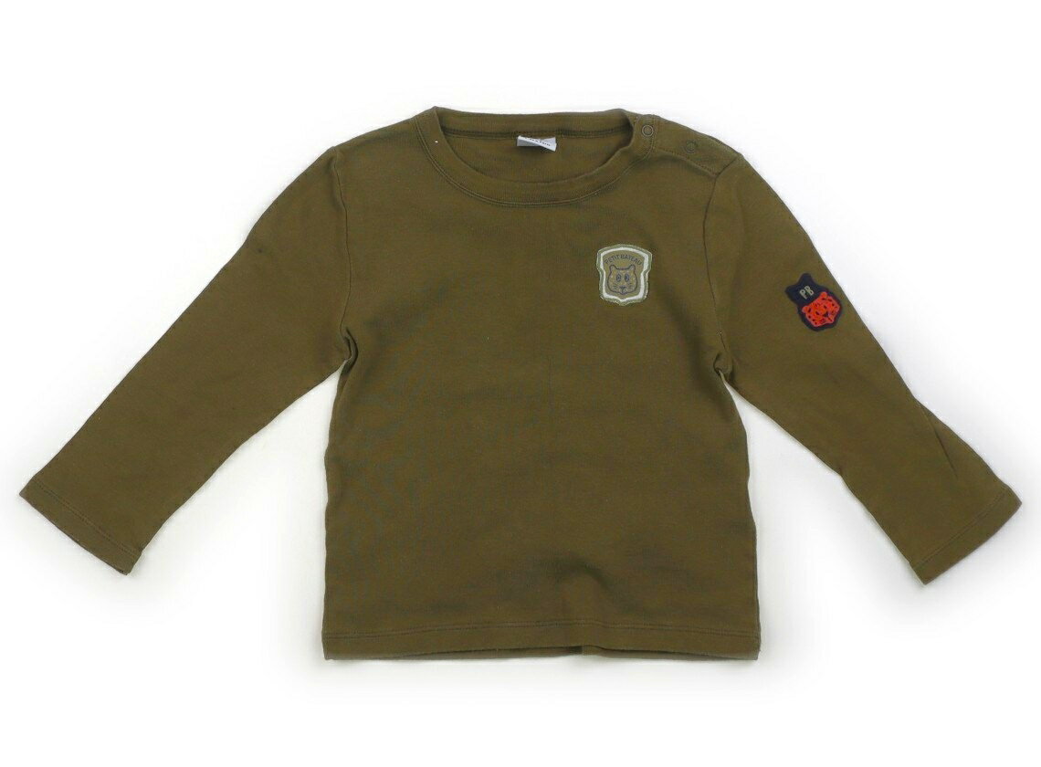 プチバトー PETIT BATEAU Tシャツ・カットソー 80 男の子 オリーブグリーン 子供服 ベビー服 キッズ アウトレット ユーズド 【中古】キッズ・ベビー・マタニティ