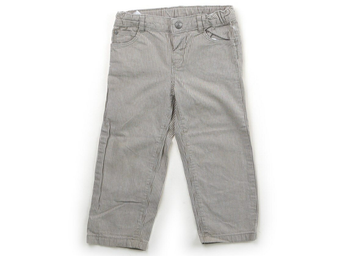 プチバトー PETIT BATEAU パンツ 80 男の子 グレージュ・白・ストライプ 子供服 ベビー服 キッズ アウトレット ユーズド 【中古】キッズ・ベビー・マタニティ