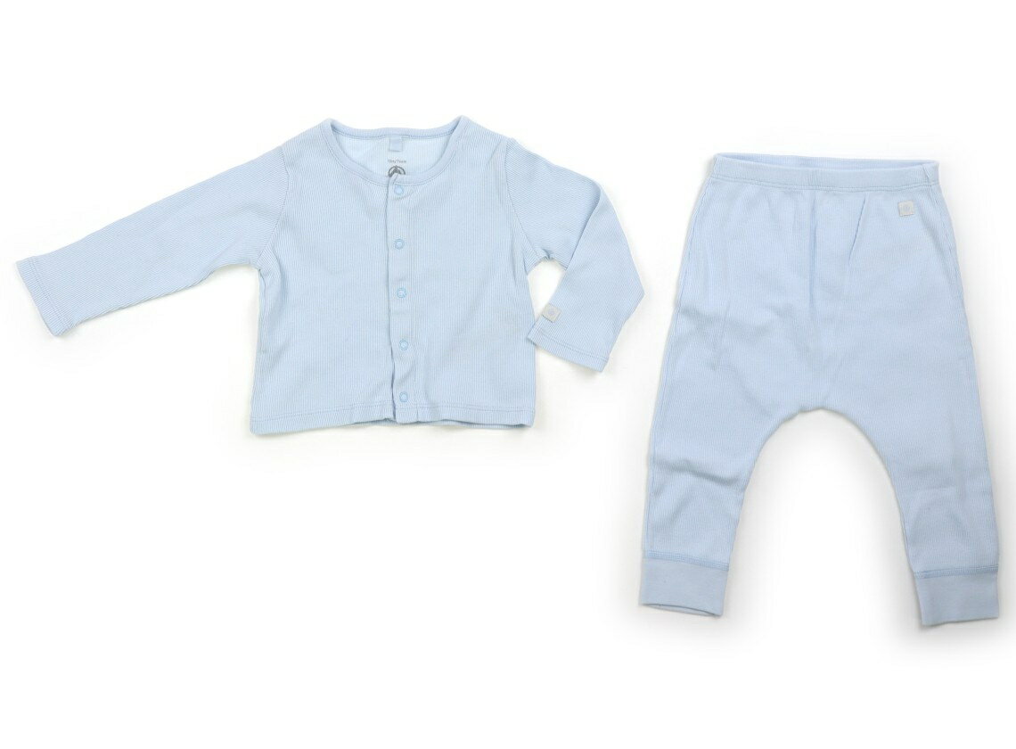 プチバトー PETIT BATEAU 上下セット 70 男の子 アイスブルー 子供服 ベビー服 キッズ アウトレット ユーズド 【中古】キッズ・ベビー・マタニティ