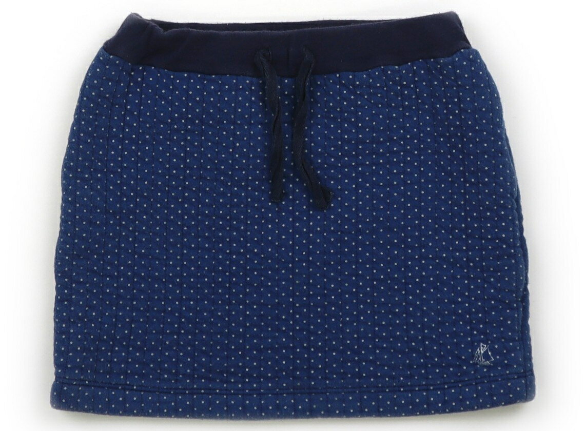 プチバトー PETIT BATEAU スカート 110 女の子 青・白ドット 子供服 ベビー服 キッズ アウトレット ユーズド 【中古】キッズ・ベビー・マタニティ