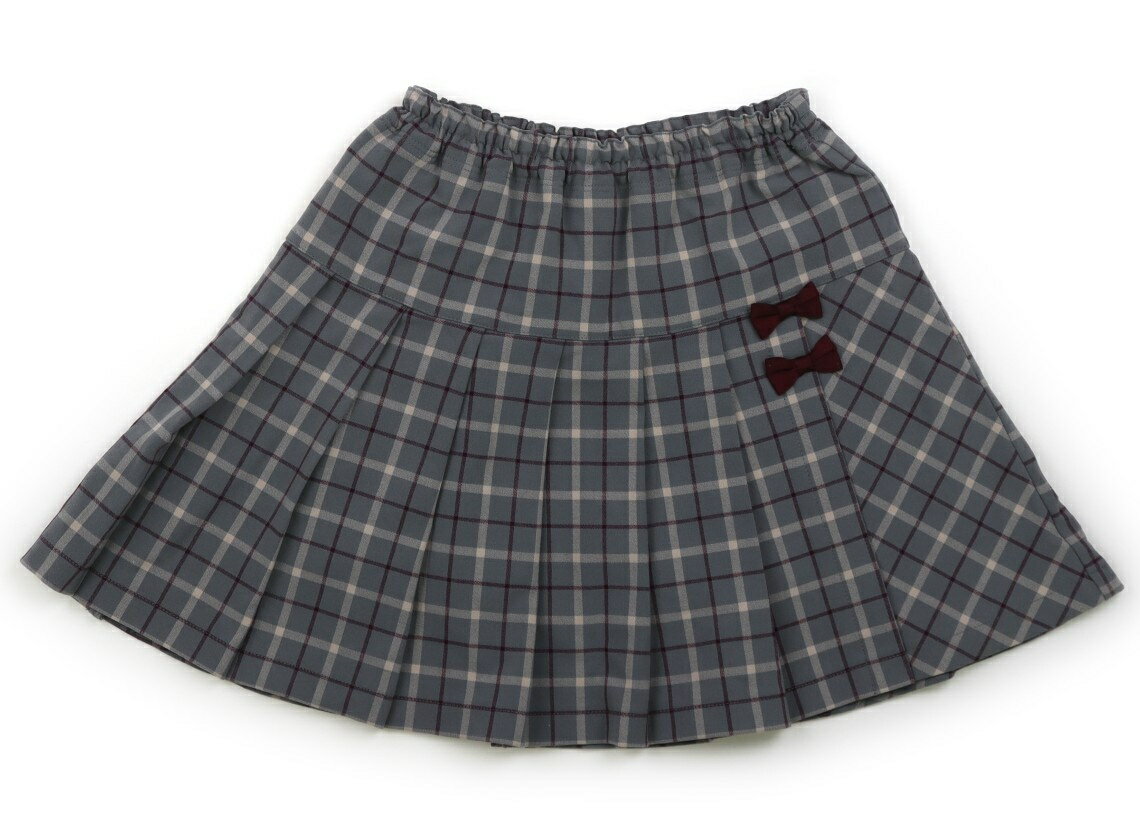 ニットプランナー（KP） Knit Planner(KP) スカート 140 女の子 グレー・チェック 子供服 ベビー服 キ..
